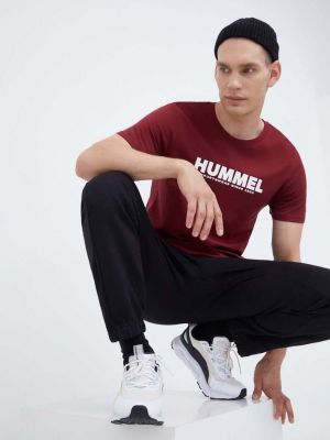 Spodnie sportowe bawełniane Hummel czarne