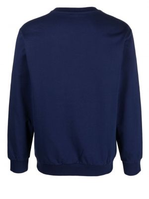 Raštuotas džemperis apvaliu kaklu Moschino mėlyna