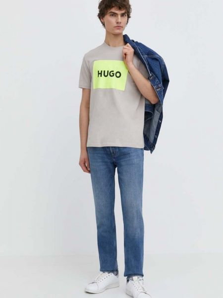 Proste jeansy Hugo Blue niebieskie