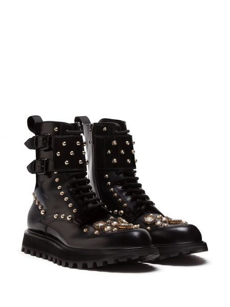 Kotníkové boty Dolce & Gabbana černé