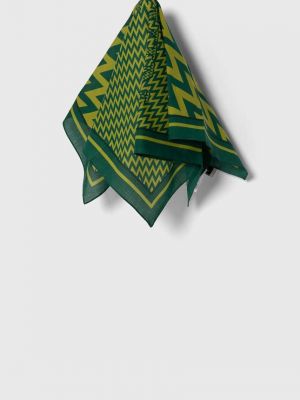 Хлопковый платок Lanvin зеленый