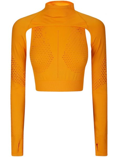 Crop top Adidas By Stella Mccartney orange