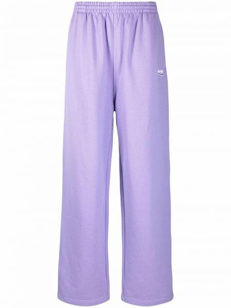 Pantalones de chándal con estampado Balenciaga violeta