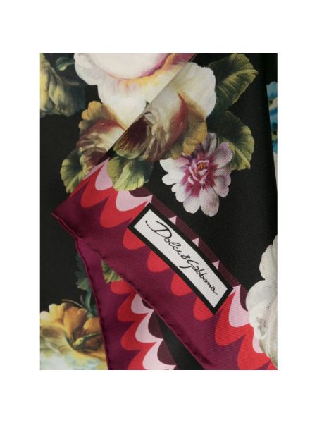 Pañuelo de seda de flores con estampado Dolce & Gabbana