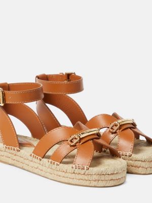 Sandale din piele Zimmermann maro