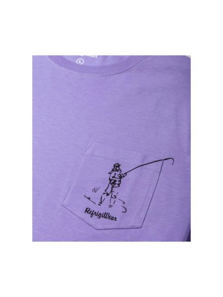 Koszulka bawełniana Refrigiwear fioletowa