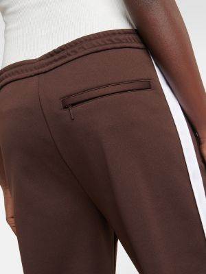 Rovné kalhoty s vysokým pasem Loewe hnědé
