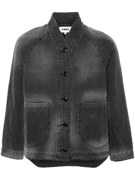 Duga jakna s v-izrezom Ymc crna