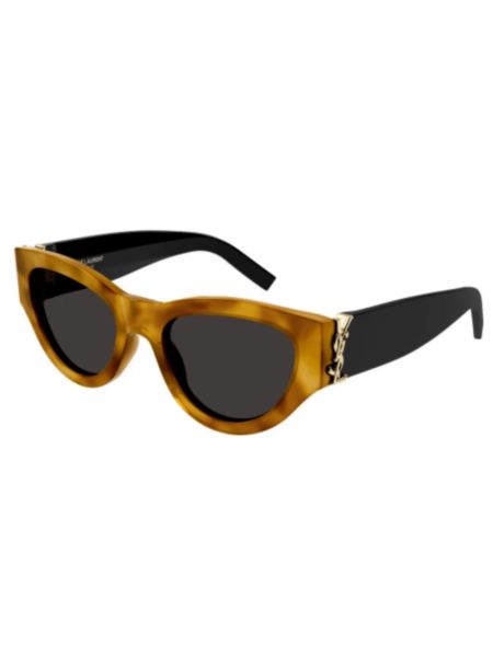 Okulary przeciwsłoneczne skórzane klasyczne Saint Laurent