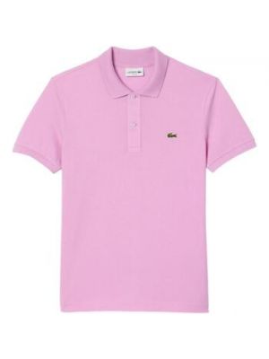 Różowa koszulka z krótkim rękawem Lacoste
