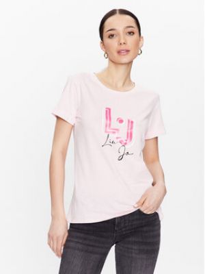 Priliehavé športové tričko Liu Jo Sport ružová