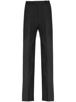 Vlněné kalhoty Ferragamo černé