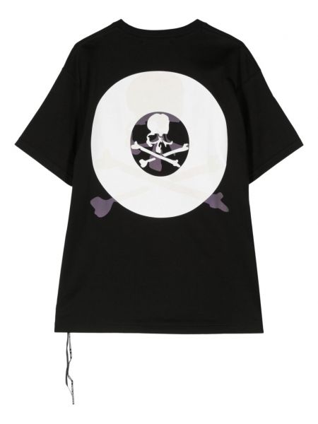 Kokvilnas t-krekls ar apdruku Mastermind World melns
