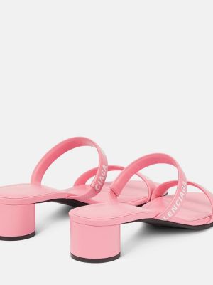 Sandali di pelle Balenciaga rosa