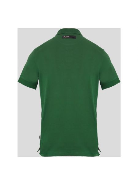 Poloshirt aus baumwoll mit print mit kurzen ärmeln Plein Sport grün
