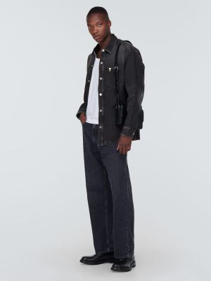 Camicia jeans Ami Paris nero