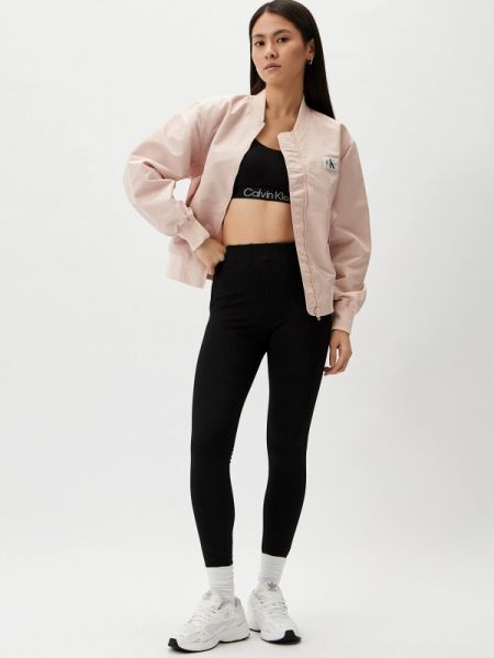 Джинсовая куртка Calvin Klein Jeans розовая