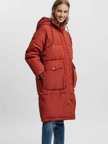 Płaszcz zimowy Vero Moda czerwony