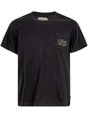 T-shirt en coton à imprimé Honor The Gift noir