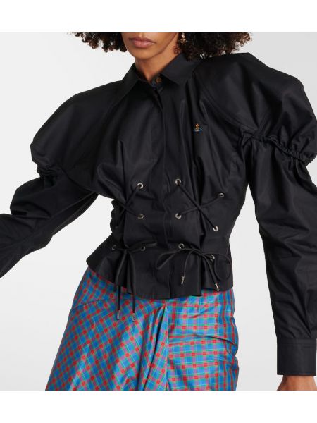 Kokvilnas krekls Vivienne Westwood melns