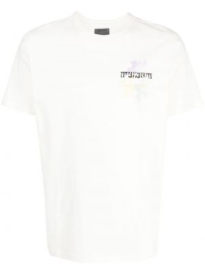 Raštuotas medvilninis marškinėliai Musium Div. balta