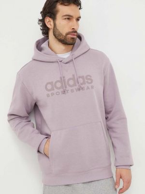 Geacă cu glugă Adidas violet