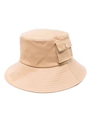 Памучна шапка с джобове Maje кафяво