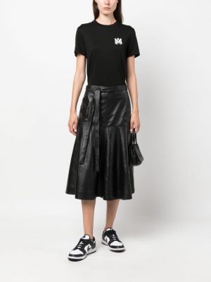 Spódnica skórzana Calvin Klein czarna