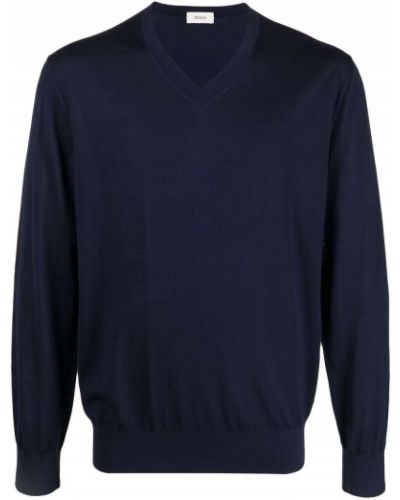 Jersey con escote v de tela jersey Z Zegna azul