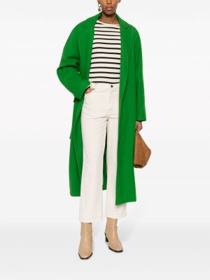 Vlněný kabát A.p.c. zelený