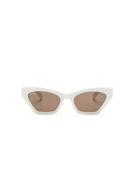 Okulary przeciwsłoneczne Max Mara białe