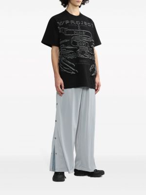 Kalhoty s výšivkou relaxed fit Y/project šedé