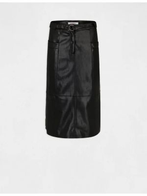 Kožená sukně z imitace kůže Morgan černé