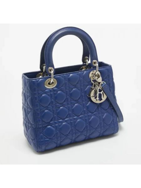 Bolsa de hombro retro Dior Vintage azul