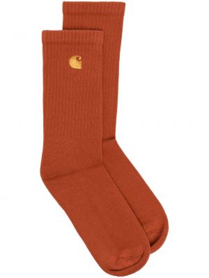 Ponožky s výšivkou Carhartt Wip oranžová