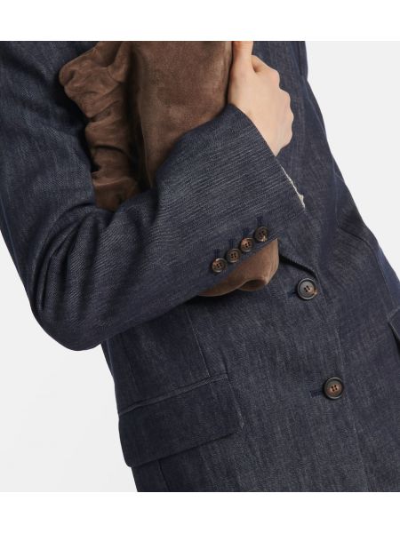 Blazer Brunello Cucinelli mavi