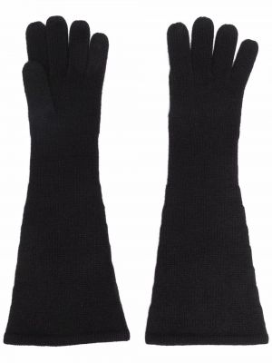Rękawiczki z kaszmiru Toteme czarne