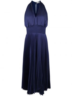 Плисирана вечерна рокля A.l.c. синьо