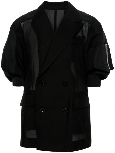 Prozorna jakna Sacai črna