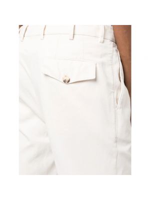 Pantalones de algodón con bolsillos Brunello Cucinelli blanco