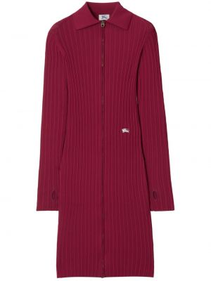 Robe en tricot Burberry rouge