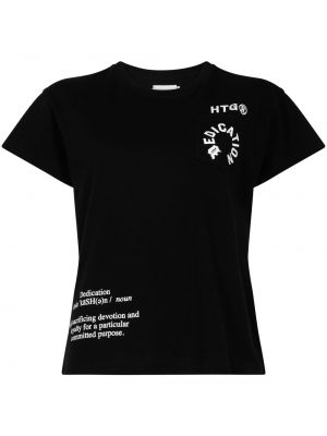 Kokvilnas t-krekls Honor The Gift melns