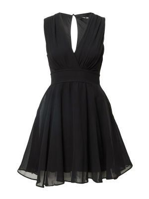 Priliehavé mini šaty bez rukávov na zips Tfnc - čierna