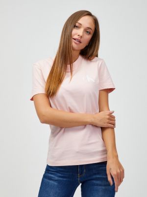 Póló Calvin Klein Jeans rózsaszín