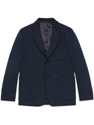 Jacquard blazer Gucci blau