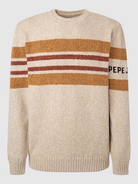 Хлопковый свитер в полоску Pepe Jeans London