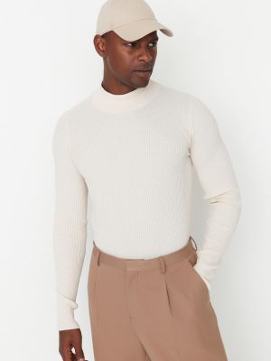 Вельветовый свитер Trendyol серый