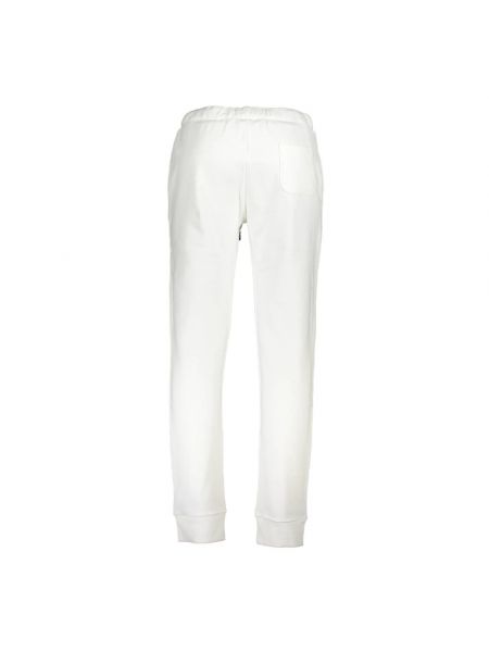 Pantalones de chándal de algodón La Martina blanco