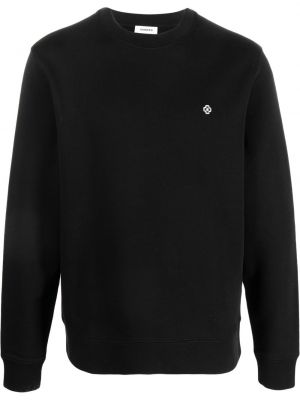 Sweatshirt mit stickerei mit rundem ausschnitt Sandro schwarz