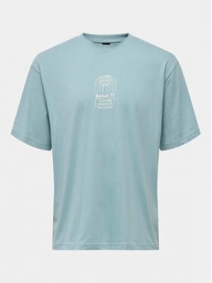 T-shirt large Only & Sons bleu